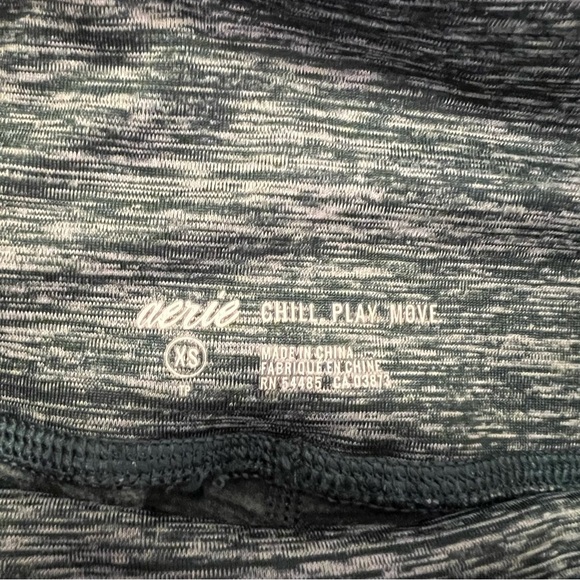 Aerie Heathered Green Ombre Leggings Fleece chill.play.move. - Picture 12 of 13